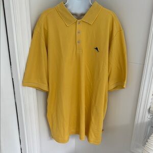 Tommy Bahama Island Zone Yellow Polo Shirt Size XXL